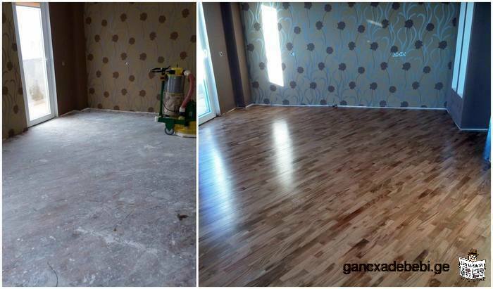 floor sanding, varnishing. German and Russian machines.