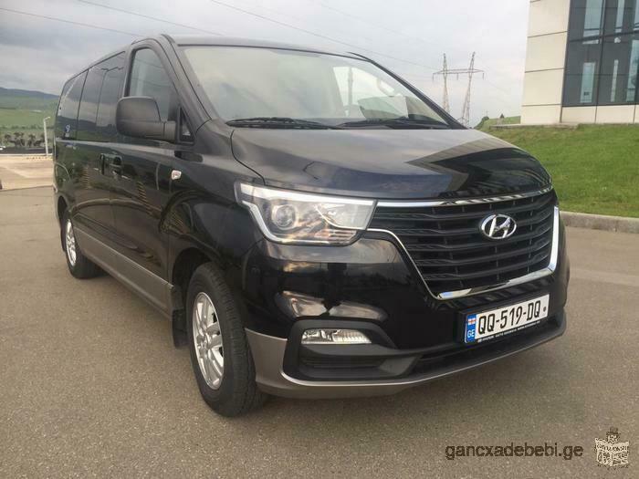 მინივენი მძღოლით Hyundai H1, 2019წლიანი 7+1 ადგილი