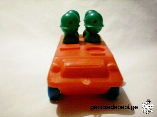 For sale plastic toy – Armored transporter BTR with soldiers / soldier