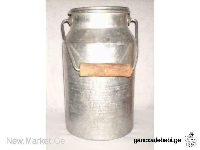 Aluminum metal can (aluminum container, aluminum water-can, watering pot), two pieces / 2 pieces