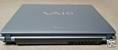 Original compact laptop "Sony Vaio" noteboook on "Intel" processor base with original AC adapter USA