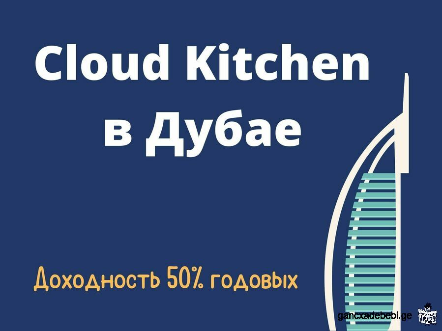 Продаётся доля бизнеса Cloud Kitchen в Дубае с ожидаемой доходностью 50% годовых (в долларах)