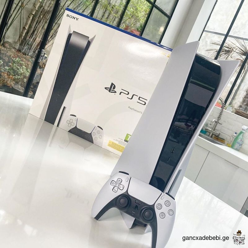 Sony PlayStation 5 კონსოლი 825 გბ თეთრი Blu-Ray გამოცემა 825 გბ