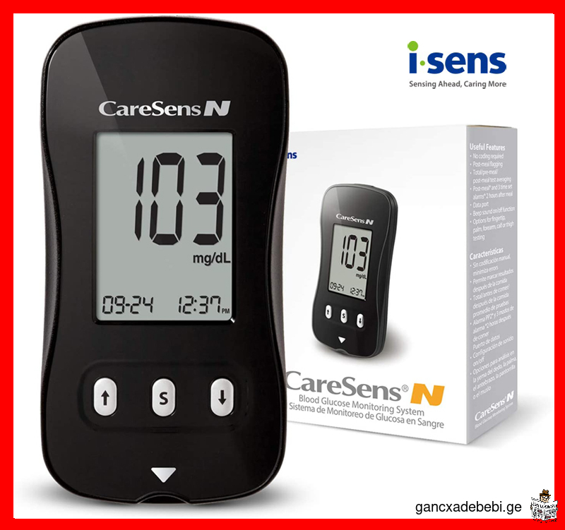 Глюкометр CareSens N Blood Glucose Meter тест полоски сахар глюкоза Test Strips. Seoul, South Korea