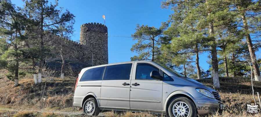 Сдаётся минивен Mercedes Benz Vito с опытным водителем, в любой точки Грузии