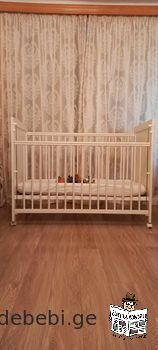 Used wooden baby bed "Chicco" for sale