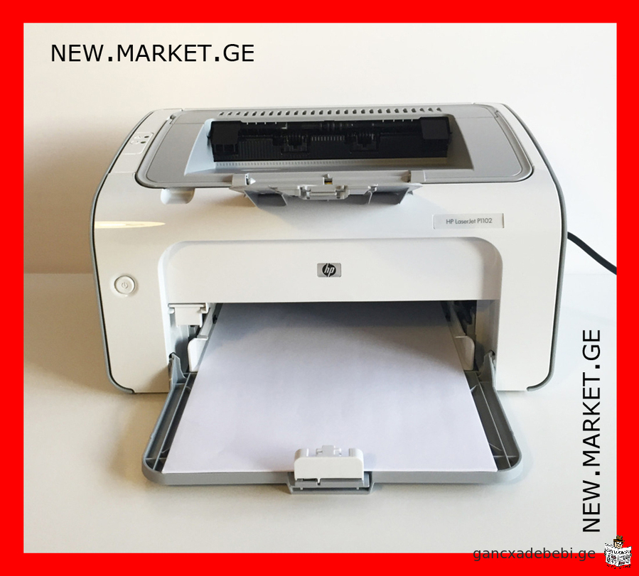 принтер HP LaserJet P1102 printer Hewlett Packard оригинальный картридж HP85A HPCE285A кабель питани