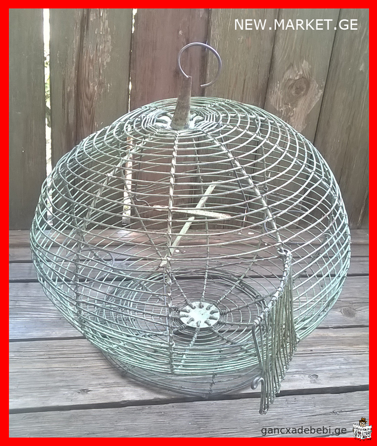 Antique vintage cage with accessories (perches / swings) bird cage for birds parrot cage for parrots