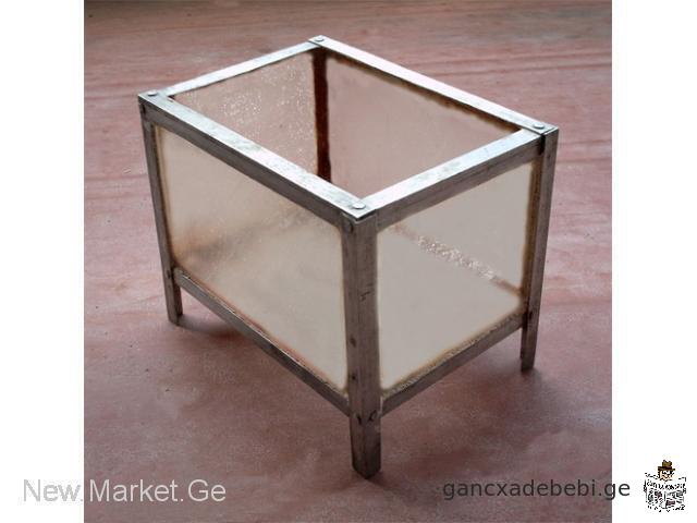 Aquarium terrarium aquariums frame metal steel iron rectangular. Made in USSR (Soviet Union / SU)