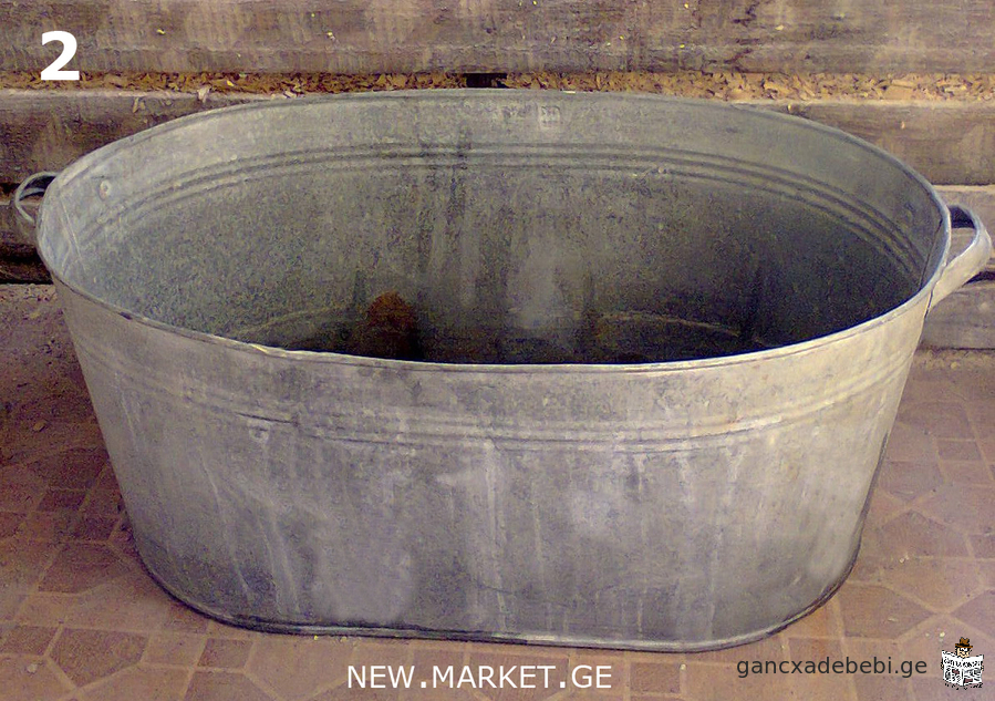 Galvanized bowl galvanized bowls aluminum bowl aluminum bowls Made in USSR (Soviet Union / SU)