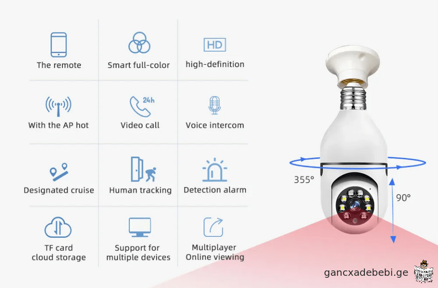 E27 naTura Wifi hd kamera