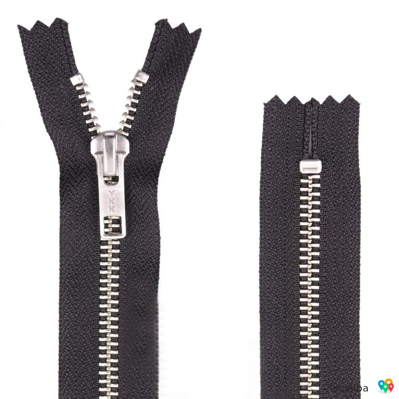 Metal zipper