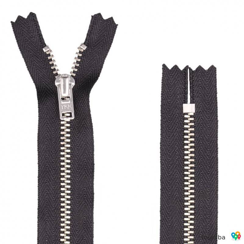 Metal zipper