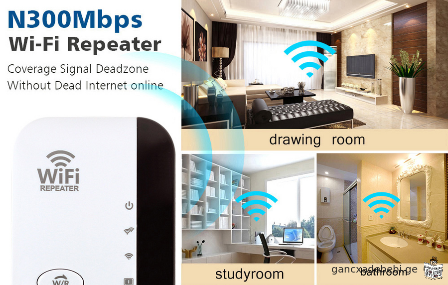 FENVI 300 Mbps usadeno Wifi Extender WiFi gamaZlierebeli