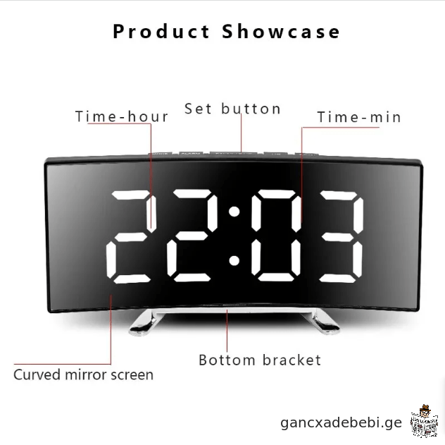 kreatiuli mrudi eleqtronuli saaTi LED didi ekraniT