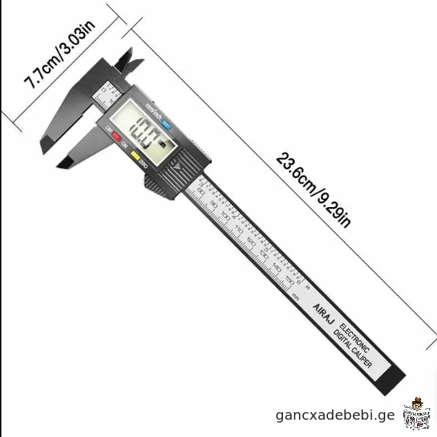 cifruli Stangel-cirkuli AIRAJ Vernier Caliper plastikuri