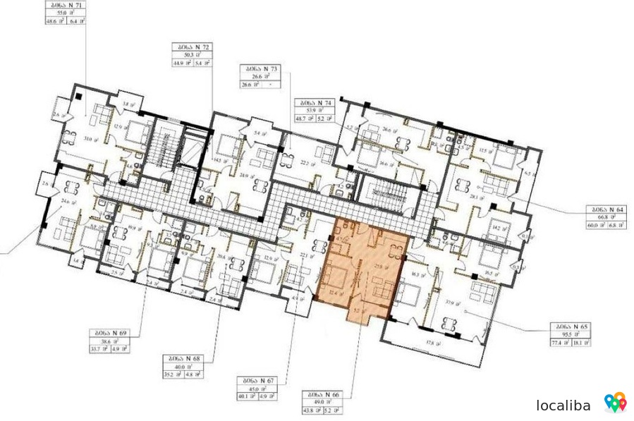 2-комнатная квартира ЖК «Krtsanisi Modern»