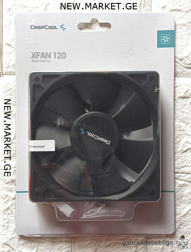 axali DeepCool XFAN 120 Black Case Fan 3-pin & Molex connectors qeisis quleri 120 mm Cooler PC Case