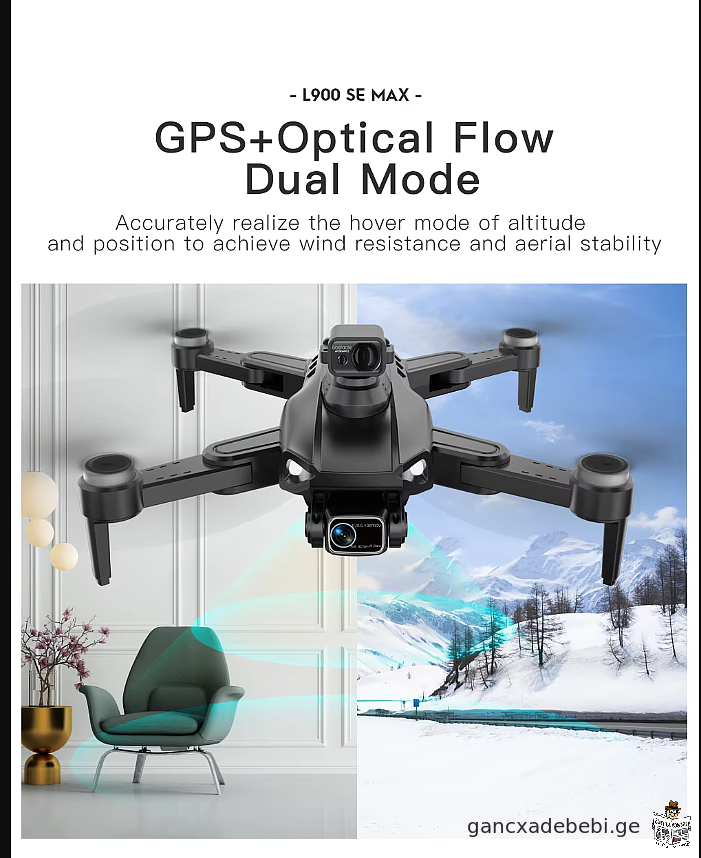 GPS დრონი L900 Pro SE MAX GPS Drone 4K Professional Dual HD კამერა 5G WIFI