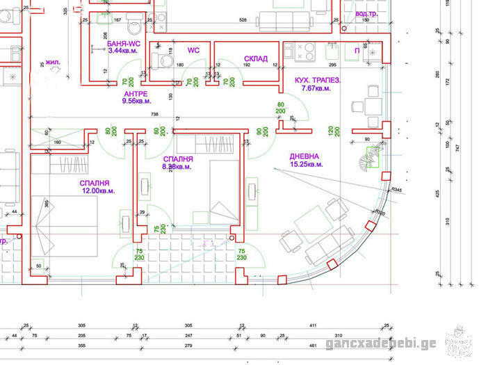 Vente appartement de quatre pièces en Bulgarie, Pomorie