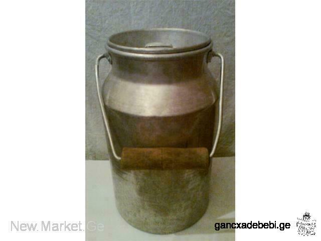 Aluminum metal can (aluminum container, aluminum water-can, watering pot), two pieces / 2 pieces
