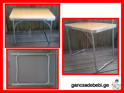 Compact folding table aluminum table lightweight table kitchen table camping table picnic table