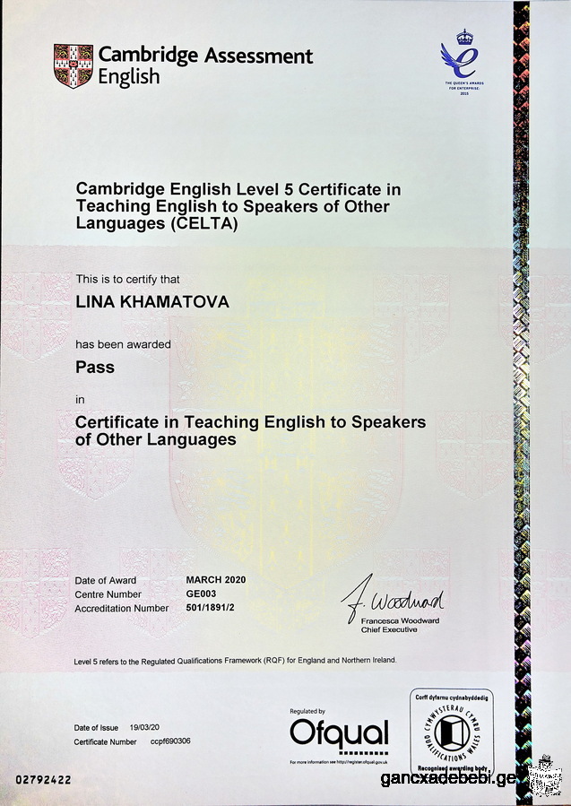 English Russian (+Spanish) Teacher Translator in Batumi or Online