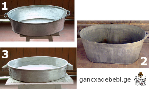 Galvanized bowl galvanized bowls aluminum bowl aluminum bowls Made in USSR (Soviet Union / SU)