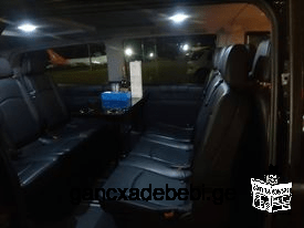 Rent a VIP minivan with a driver Mercedes Vito daily