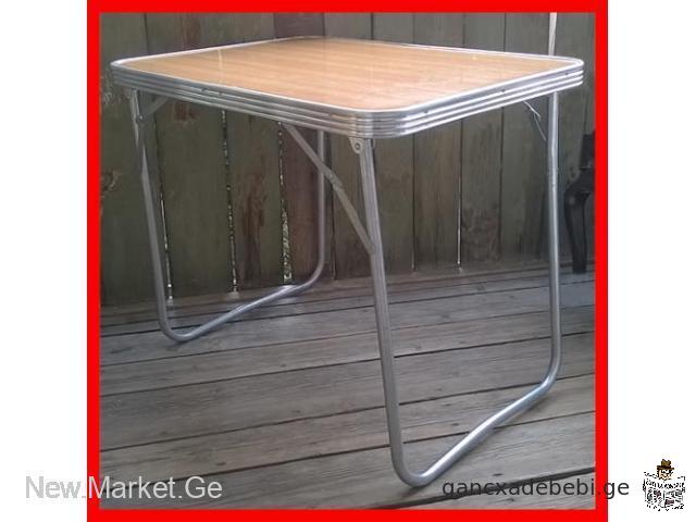 compact folding table aluminum table lightweight table kitchen table camping table picnic table USSR
