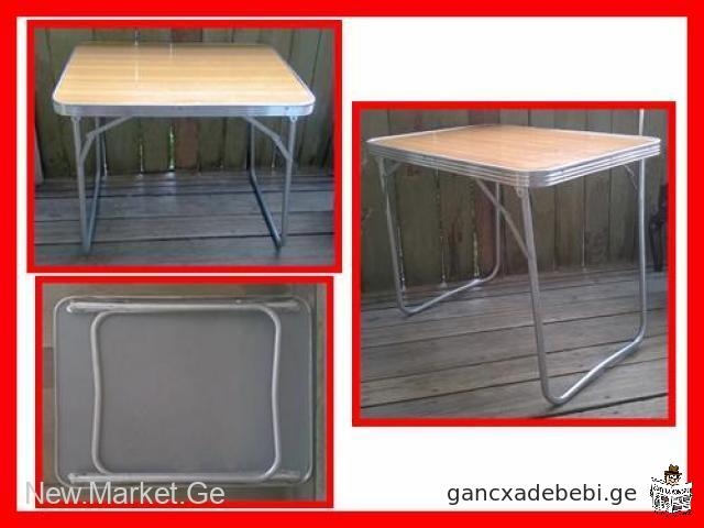 picnic table compact folding table aluminum table lightweight table kitchen table camping table USSR