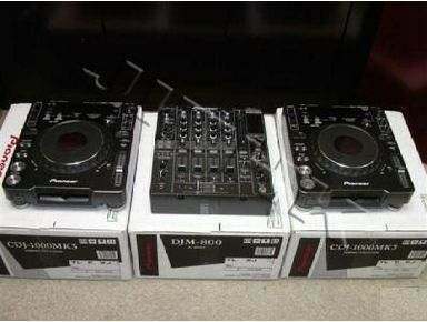 Véritable Brand New 2x PIONEER CDJ 2000MK3 & 1x-DJM-800 MIXER DJ PACKAGE Disponible en stock