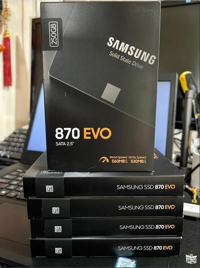 ახალი Samsung 870 EVO 250GB SSD SATA III 2.5
