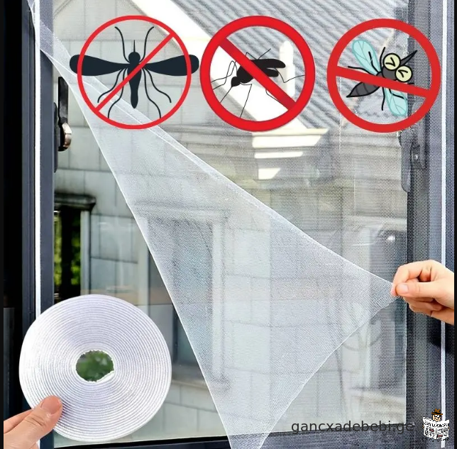 თვითწებვადი კოღოს საწინააღმდეგო ფანჯრის ბადე