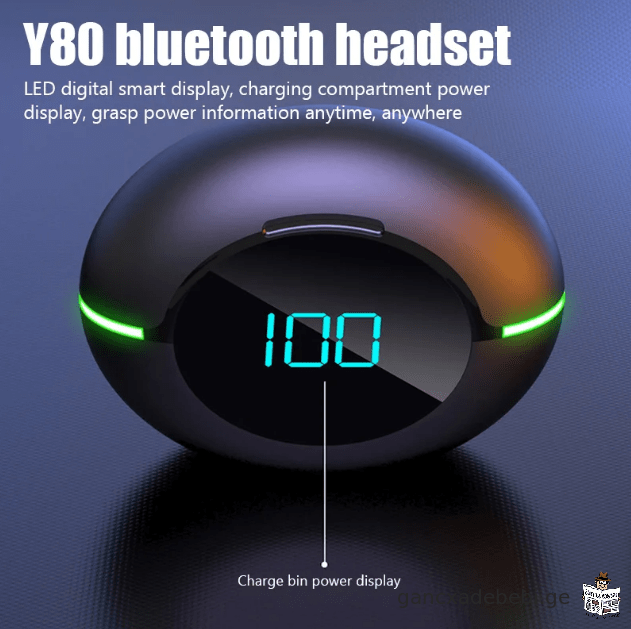 Y80 უსადენო Bluetooth ყურსასმენები