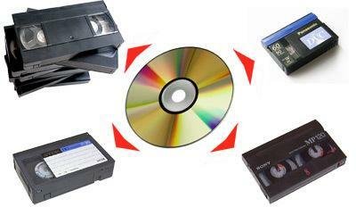 Запись видео на диск или флэшку как с больших кассет так и с маленьких