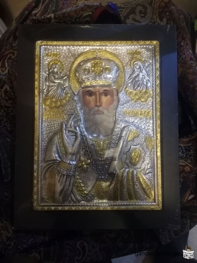 Икона Николая Чудотворца из Греции. 38×30см