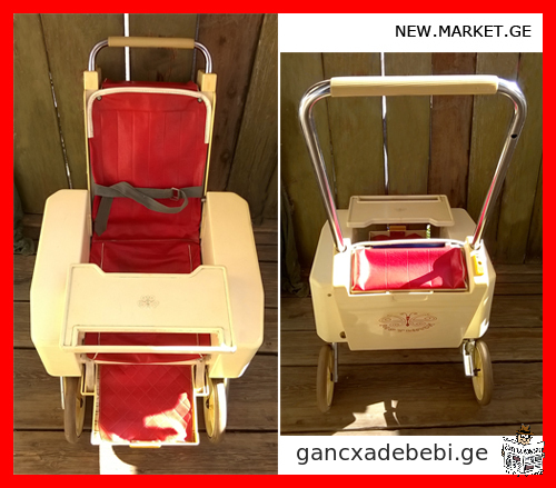 Оригинальная складная детская коляска чемодан в ретро стиле кресло стульчик для кормления на колесах