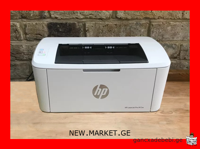 беспроводной лазерный принтер HP LaserJet Pro M15w Wireles картридж HP 44A CF244A кабель питания юсб